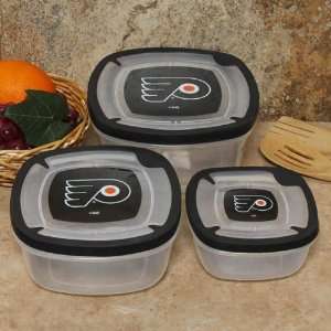  Philadelphia Flyers Plastic Food Storage Container Set 
