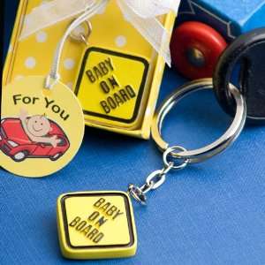  Baby on Board keychain favor Baby