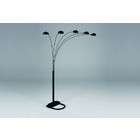 CrownMark Black Peacock Floor Lamp 82H by Crown Mark