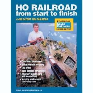  Kalmbach 12121 HO Railroad Start to Finish Toys & Games