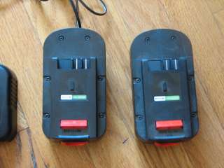 Black and Decker 18v batteries (HPB18) plus charger.