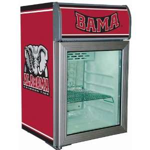    Alabama Crimson Tide Glass Door Refrigerator