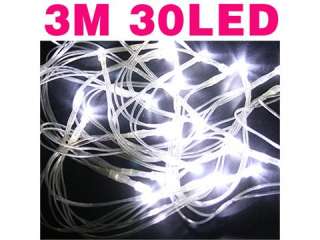   quality Battery Power Operated 30LED String Lights White Flash  