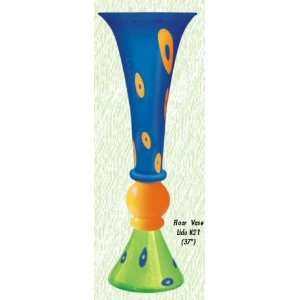    Blue Lido Vase Hand Blown Modern Glass Vase