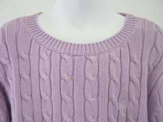 LILLY PULITZER Girls Purple Cable Knit Sweater Size 10  