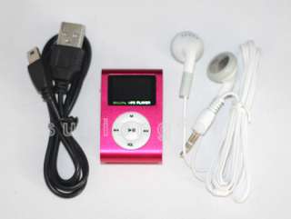 2GB Clip  Player with FM Radio LCD Screen  player  