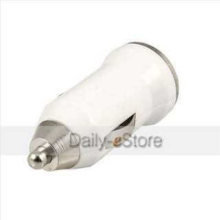   USB Car Charger Adapter for iPod Touch iPhone 3G 3GS 4 4G White  