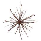 VCO 12 Chocolate Brown Glitter Sparkle Starburst Snowflake Christmas 
