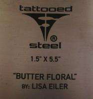 Chisel® TATTOOED STEEL® Butter Floral Cuff Bracelet  