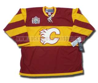 Officially licensed Calgary Flames 2011 Heritage Classic jersey with 
