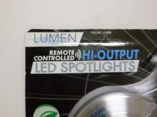 NEW Lumen Remote Controlled Hi Output LED Spotlights 3 Pack Battery 