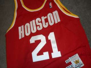   Sleepy Floyd 1988 89 Houston Rockets Pro Cut Authentic Game Jersey