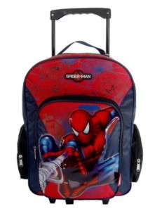 Spiderman Rolling Backpack on wheels Large bag luggage  