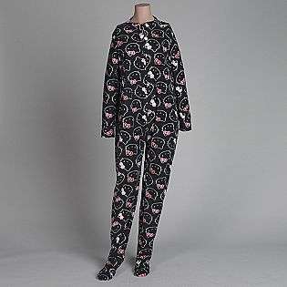 Womens Footie Pajamas  Hello Kitty Clothing Intimates Sleepwear 
