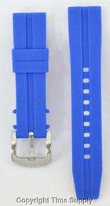 20 MM BLUE SILICON RUBBER WATCH BAND STRAP FOR LUMINOX  
