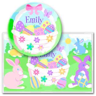 Olive Kids Easter Personalized Meal Time Plate Set By Olive Kids at 