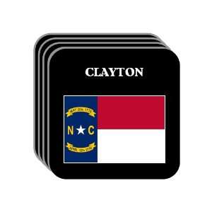 US State Flag   CLAYTON, North Carolina (NC) Set of 4 Mini 