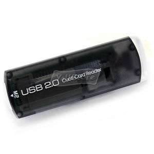 New USB 2.0 SD/SDHC/TF/Micro SD/MS/MMC Memory Card Reader Black  