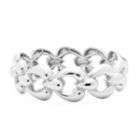 Trifari Womens Bracelet Small Stretch Silver