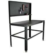 Excel 48 in. Steel Work Station with Pegboard and Hooks 