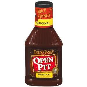 Open Pit Thick & Tangy Barbecue Sauce, Original, 18 oz (Pack of 12 