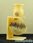   Sale High Density Silvertip Badger Hair Shaving Brush Faux Ivory Hand