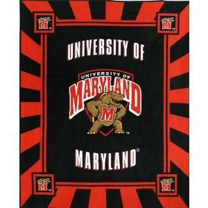  60 Wide Collegiate Fleece Panels Maryland Terrapins 