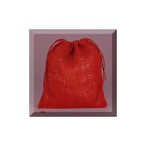  10ea   12 X 14 Red Jute Bags
