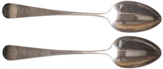Large Silver Serving Spoons Joseph Richardson Jr  