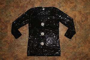 Joan Boyce  Pauletta Sweater Misses Medium Black New With tags 
