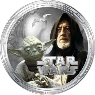 2011 Niue 4 Coin Silver Millennium Falcon Star Wars Proof Set   New 