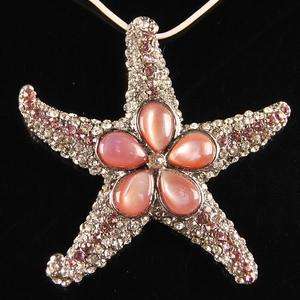 G0200 Pink shell starfish pendant  