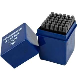   Tools 75 TZ9093 1/16 Inch Letter and Number Punch Set 