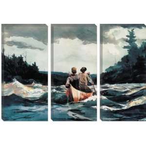 Canoe inthe Rapids 1897 by Winslow Homer Canvas Painting Reproduction 