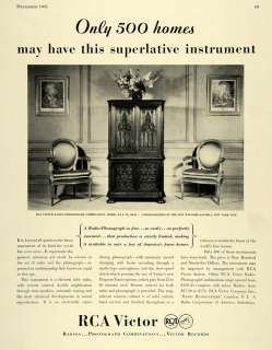 1931 Ad RCA Victor Radio Phonograph Home Cabinet Record   ORIGINAL 