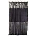 Popular Bath Caprice Black Fabric Shower Curtain