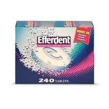 Efferdent Denture Cleanser 240 tablets each 720 total  