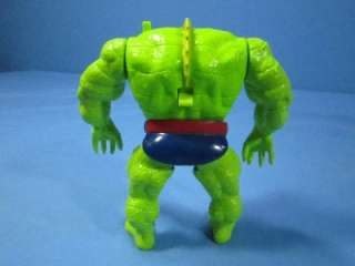 LOT OF 4 MARVEL SUPER HEROS ACTION FIGURES THE THING, GREEN ALIEN 