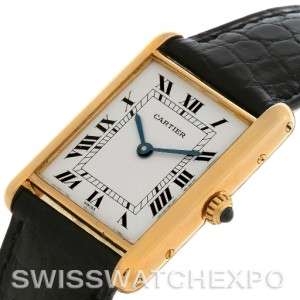 Cartier Tank Classic 18k Yellow Gold Quartz Watch  
