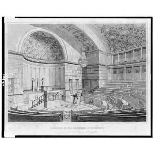  Interior of the chamber of deputies,France  Paris 1823 