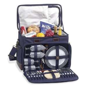  Picnic At Ascot 229B G Picnic Cooler for Four (Navy 