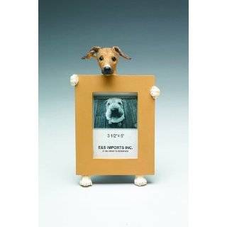 Italian Greyhound Dog 2.5 x 3.5 inches Handpainted Picture Frame