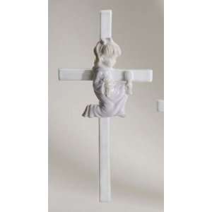  Pack of 4 Girl First Holy Communion Porcelain Wall Crosses 