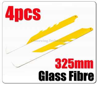 2x 325mm Glass Fibre Main Blade Align Trex 450 SE XL Y  