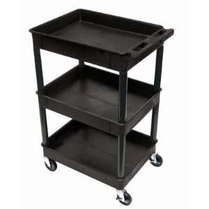  Luxor STC111 40.5 Automotive Utility Cart with 3 Shelves 