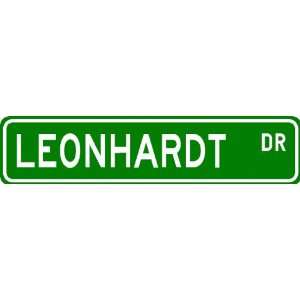  LEONHARDT Street Sign ~ Personalized Family Lastname Sign 