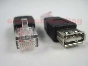 USB Female Ethernet LAN RJ45 Cat5 Male Booster Router Wireless Network 