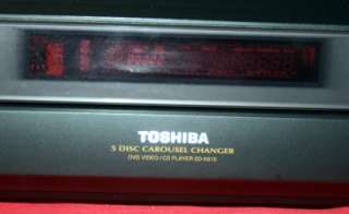 TOSHIBA SD K615U 5 DISC DVD CHANGER  