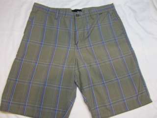   shorts size 32 34 36 38 Puerto Rico rock brown plaid nwt skate  