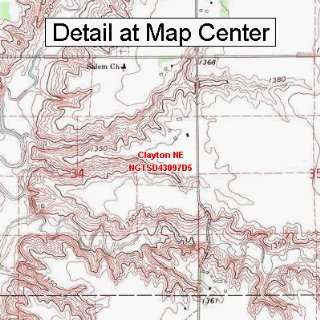   Map   Clayton NE, South Dakota (Folded/Waterproof)